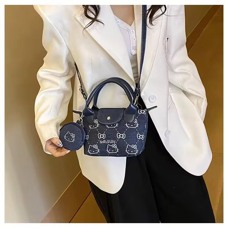 Cartera Hello Kitty Denim