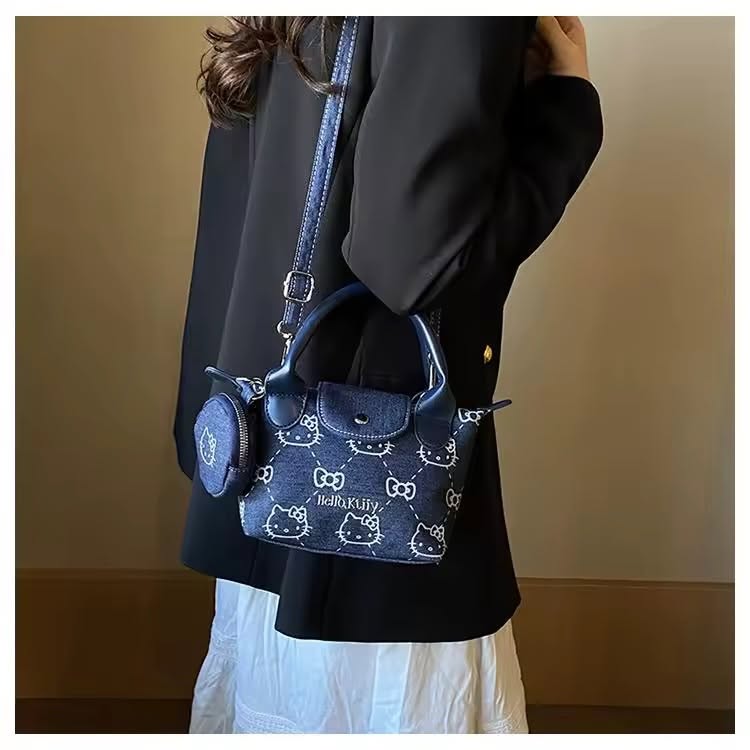 Cartera Hello Kitty Denim